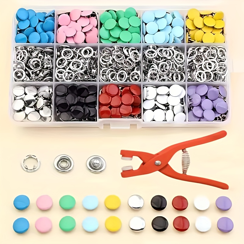 Набор из 100 разноцветных мета – обзор и цена Snap Fastener Set